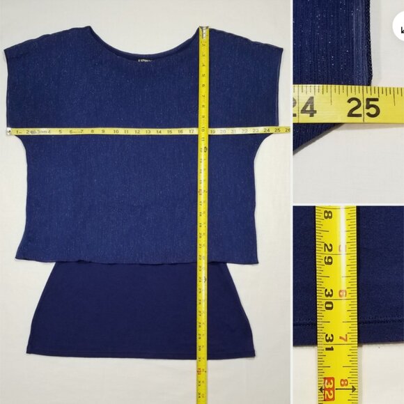 EXPRESS Layered Top Blouse 6716E1M - Picture 5 of 9